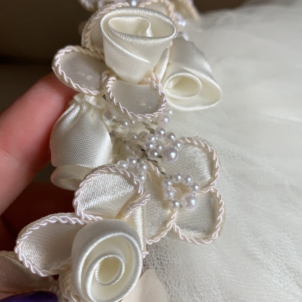 💕Vintage Wedding Veil 💕Ivory - Picture 12 of 14